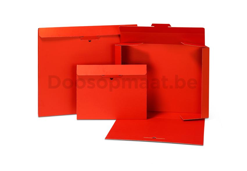 Kalenderverpakking fefco012 rood onbedrukt