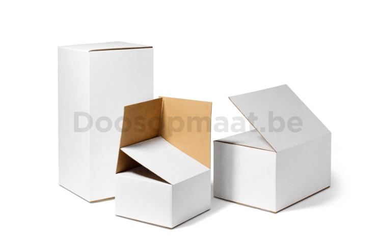 witte doos overslaande klep