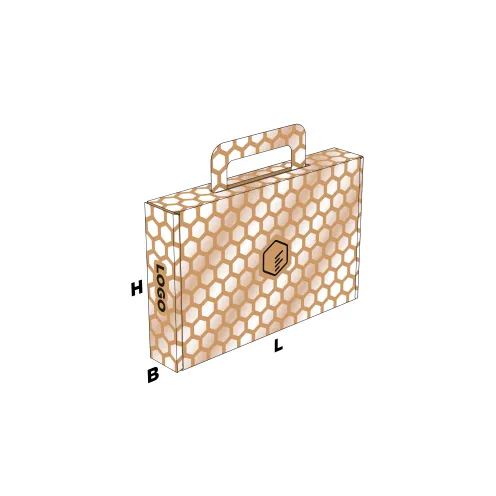 Postdoos met handvat als goodiebox, kerstpakket of relatiegeschenk | Doosopmaat.be