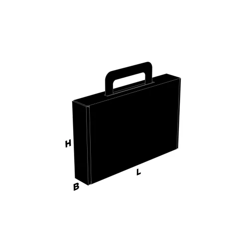 Postdoos met handvat als goodiebox, kerstpakket of relatiegeschenk | Doosopmaat.be