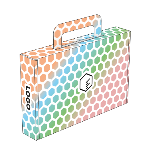 Postdoos met handvat als goodiebox, kerstpakket of relatiegeschenk | Doosopmaat.be