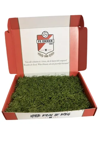 Bedrukte postdoos voor FC Emmen | Doosopmaat.be